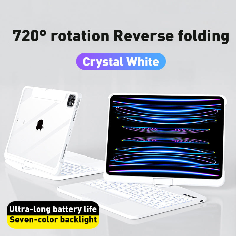 Star Transparent 360 Degree Rotating magic Keyboard(12.9inch)