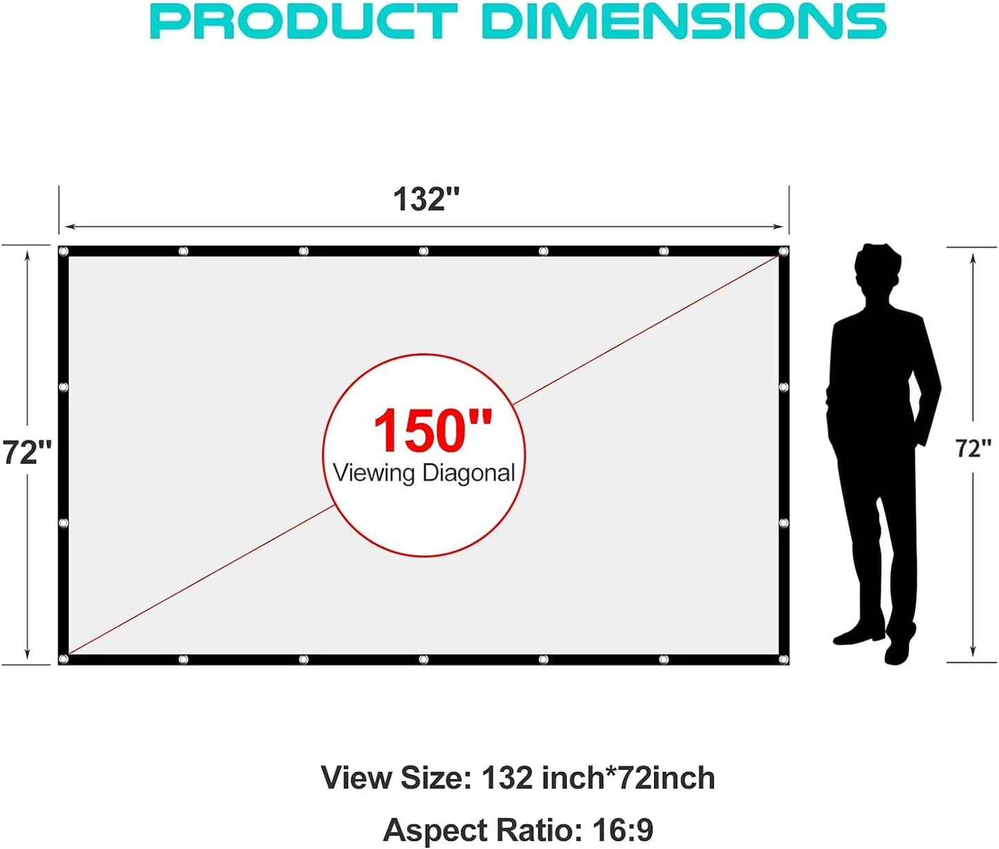 150 inch Projector Screen