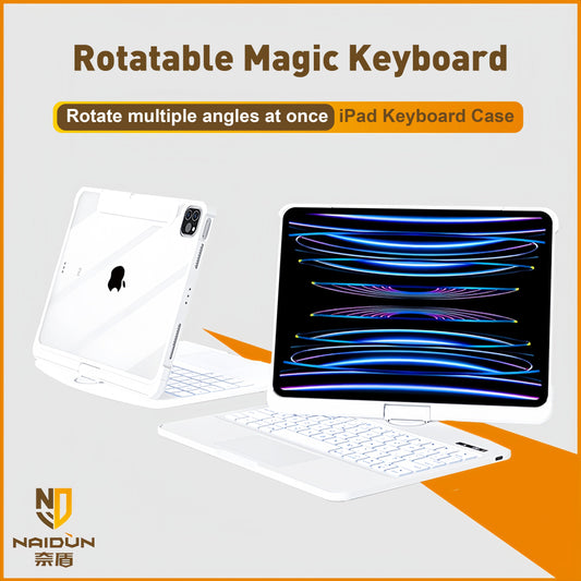 Star Transparent 360 Degree Rotating magic Keyboard（10.9 inch Air4/5）