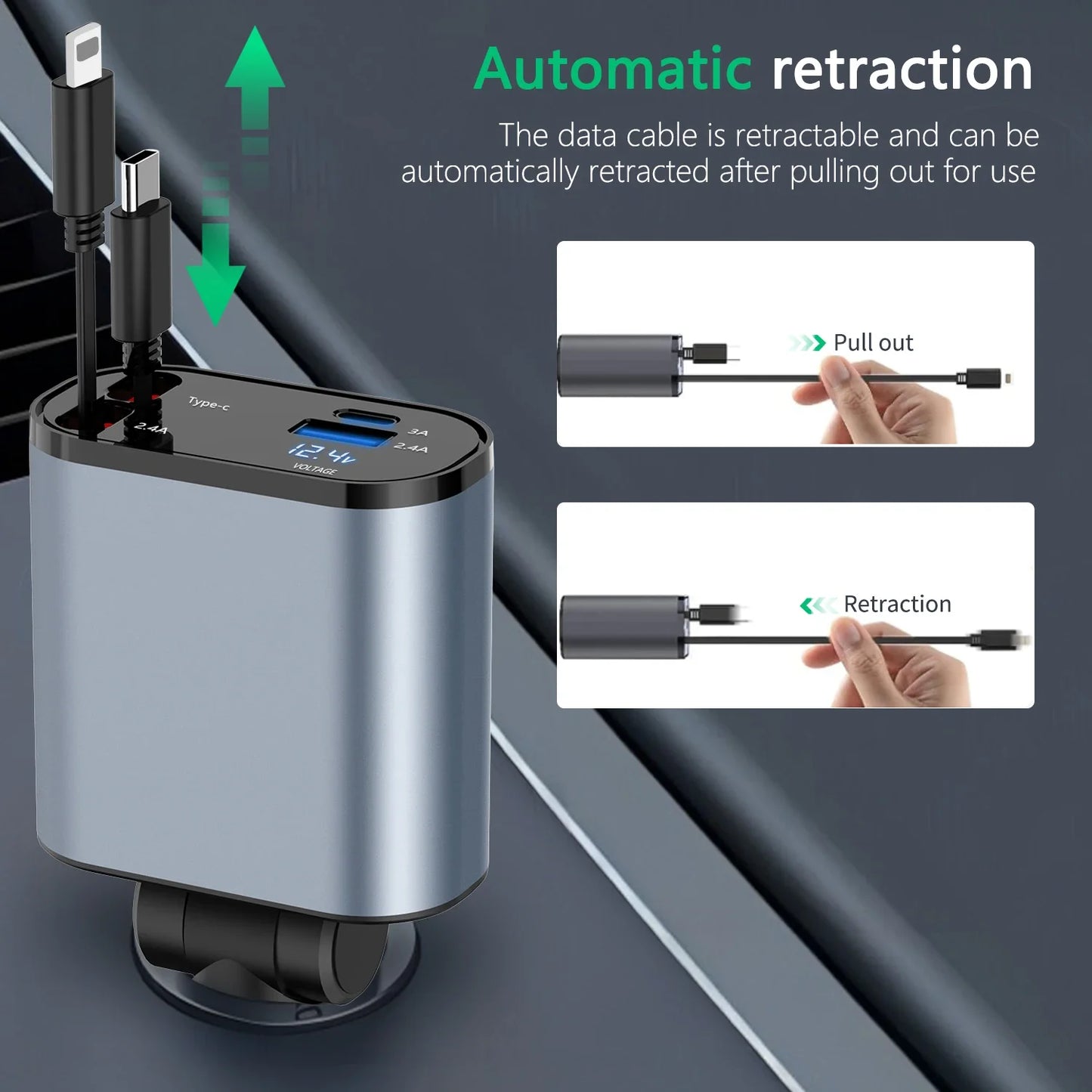 Retractable Car Charger