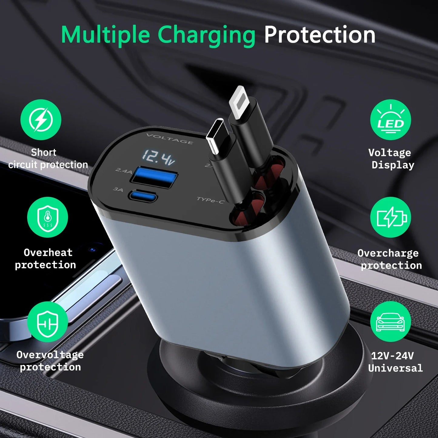 Retractable Car Charger