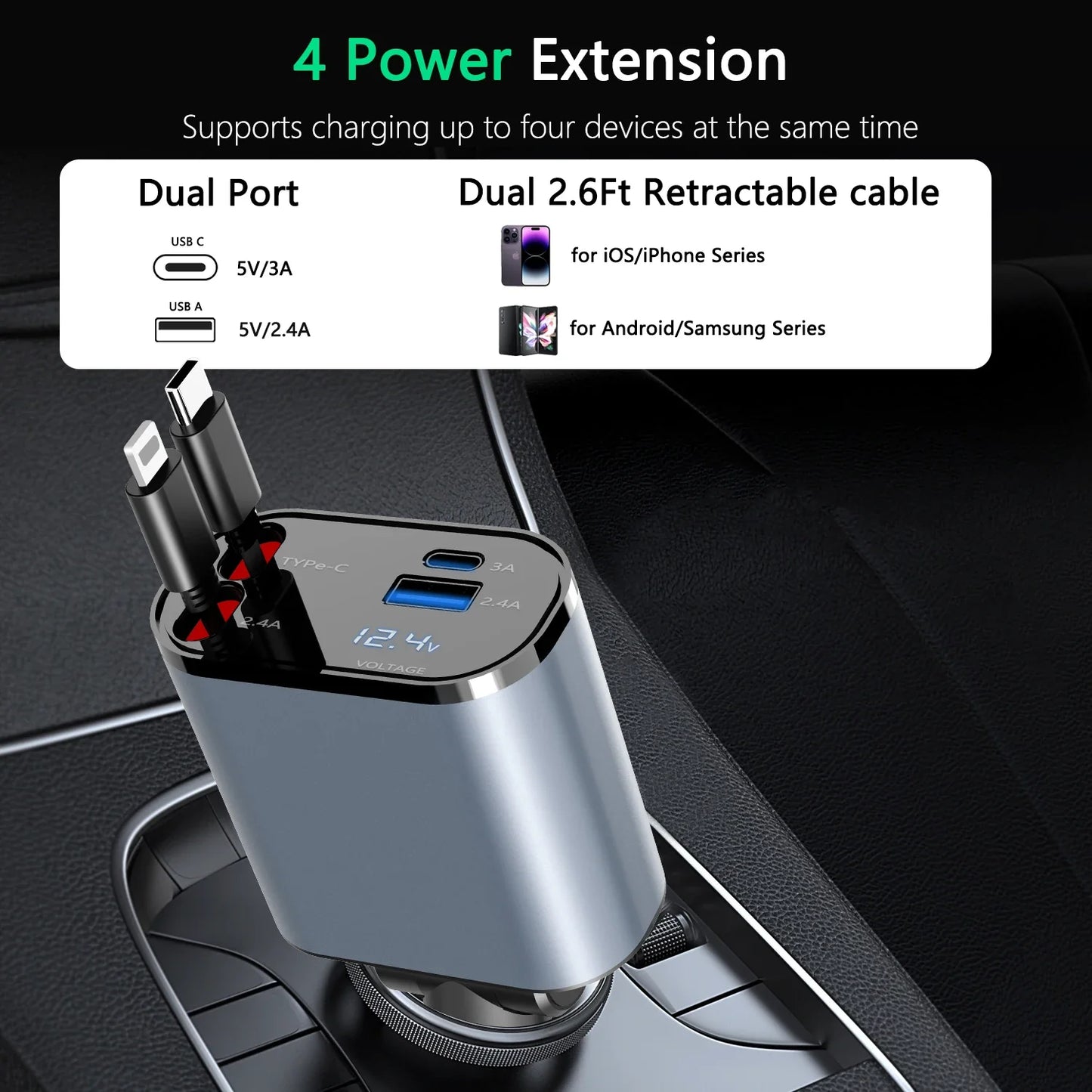 Retractable Car Charger